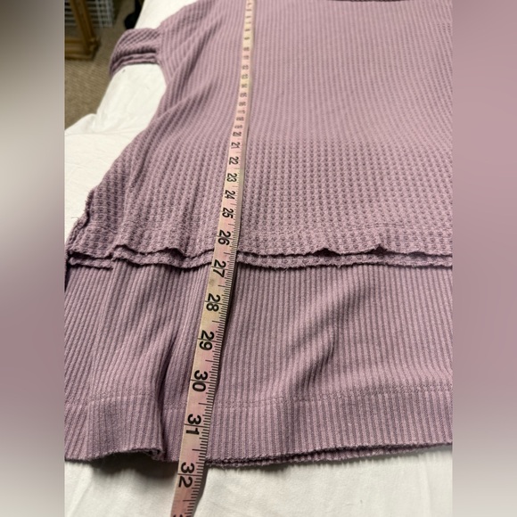 Free People We The Free North Shore Thermal Top Lilac Medium M - Picture 8 of 8